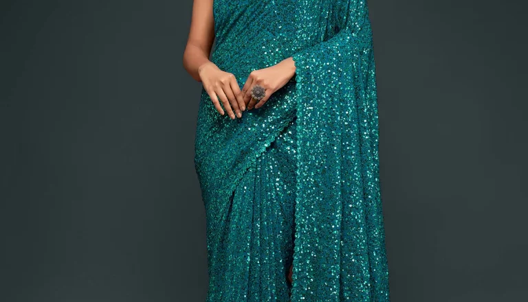 Teal Sarees: The Timeless Elegance