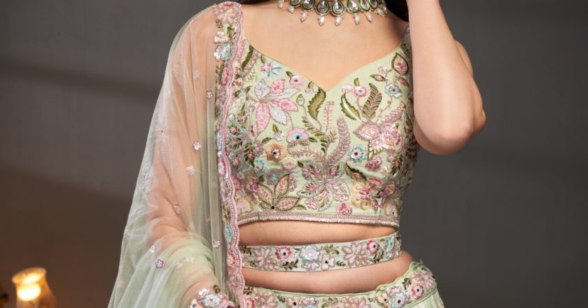 Sparkling Lime Green: A Modern Fairytale in a Lehenga Choli Set