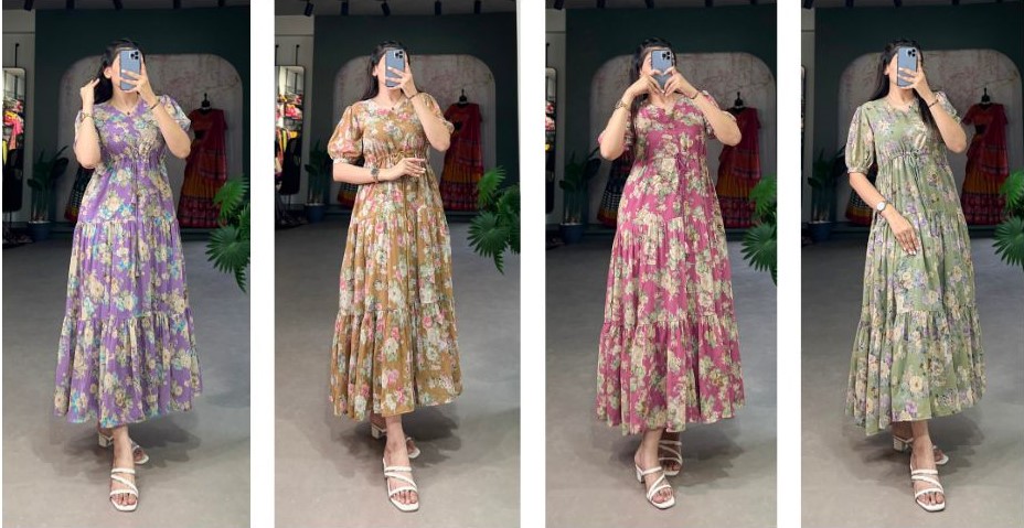 Flower Fields: Embrace the Summer Breeze in Our Ethereal Floral Frocks 1 Frock