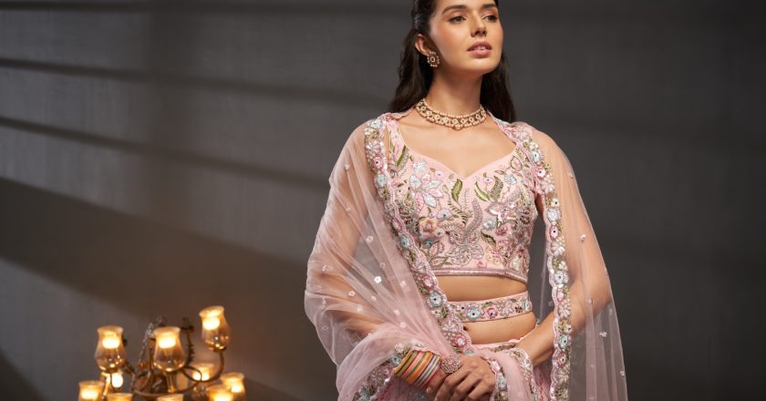 Vision in Pink: A Breathtaking Chiffon Lehenga for Your Dream Wedding