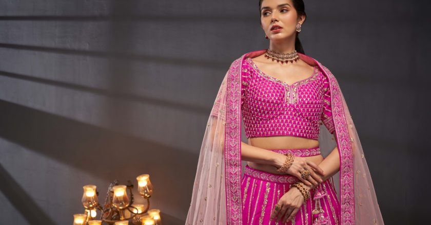 Embrace Timeless Beauty: The Pink Pure Silk Lehenga Choli Set of Your Dreams
