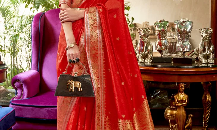 The Enchanting World of Red Sarees: Designs to Dazzle for Every Occasion