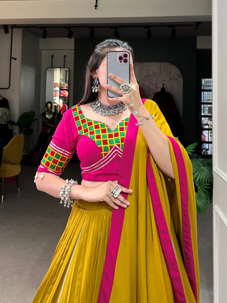 Shine Bright This Navratri with Our Mustard Chaniya Choli 1 Shine Bright This Navratri with Our Mustard Chaniya Choli