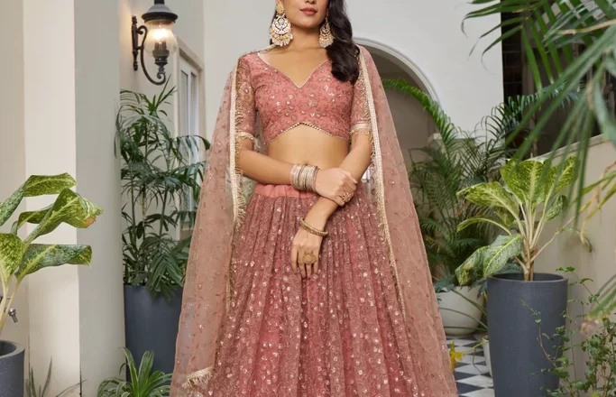 Rust Butterfly Net Lehenga: A Perfect Blend of Elegance and Glamour for Every Occasion