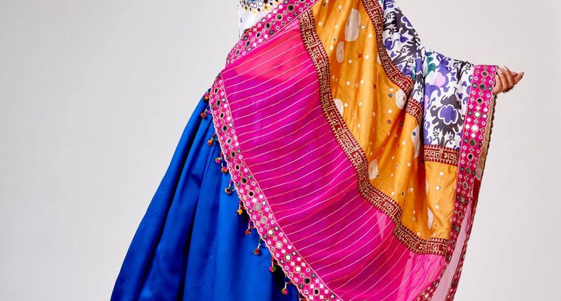 Celebrate Festive Elegance with the Blue Designer Chaniya Choli from ClothsVilla